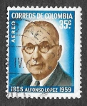Stamps Colombia -  C394 - Alfonso López Pumarejo
