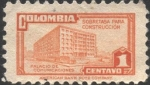 Stamps America - Colombia -  Sobretasa para construcción. Palacio de Comunicaciones.