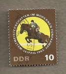 Stamps Germany -  Campeonatos mundiales equitación en Lepzig