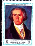 Stamps United Arab Emirates -  Ludwig van Beethoven