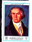 Sellos de Asia - Emiratos rabes Unidos -  Ludwig van Beethoven