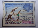 Sellos de America - Venezuela -  Pescadores - Estado Anzoátegui - Serie: Conozca a Venezuela Primero