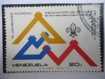 Stamps Venezuela -  14 Jamboree Mundial - Asociación de Scouts de Venezuela - Emblemas.