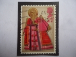 Stamps United Kingdom -  Navidad 19772- San Gabriel Arcángel - Anunciación - 