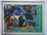Stamps Venezuela -  Festival del Niño - Pájaros en el Mundo- Serie: Día del Niño.
