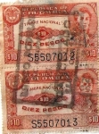 Sellos de America - Colombia -  diez pesos