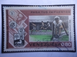 Stamps Venezuela -  Ministerio de Hacienda - Estadio Deportivo - Serie: Paga Tus Impuestos  - Mas Campos Deportivos.