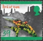Stamps United Kingdom -  aves