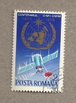 Sellos de Europa - Rumania -  Centenario Cooperación Meteorológica Internacional
