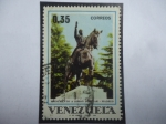 Stamps Venezuela -  Monumento a Simón Bolívar-Madrid-España.