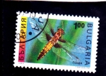 Stamps Bulgaria -  Libélula