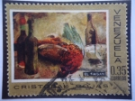 Stamps Venezuela -  El Faisán - Oleo del Pintor Venezolano Cristobal Rojas Poleo (1857-1890) .