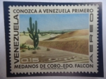 Stamps Venezuela -  Medanos de Coro{Estado Falcón - Paisajes Desérticos - Conozca a Venzuela Primero