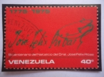 Stamps Venezuela -  Gral. José Felix Rivas-Centenario del Natalicio  del Gra.l José Felix Rivas (1775-1975)- Su Firma.
