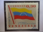 Sellos de America - Venezuela -  Centenario de la Bandera y Escudo de Venezuela (1863-1963) - Sobretasa de 0,20Bs sobre 0,70Bs