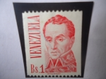 Stamps Venezuela -  Simón Bolívar (1783-1830) Retrato del Pintor Santafereño: José María Espinosa (1796-1883)