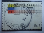 Stamps Venezuela -  100 Años Himno Nacional  (1881-1981)-Letra y Musica de: Vicente salías y Juan Landaeta, (Resp)