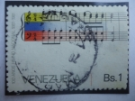 Sellos de America - Venezuela -  100 Años Himno Nacional  (1881-1981)-Letra y Musica de: Vicente salías y Juan Landaeta, (Resp)
