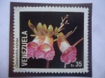 Stamps Venezuela -  Orquídeas - Galeandra  minax