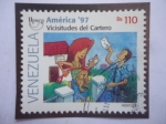 Sellos de America - Venezuela -  Upaep America´97 -Vicisitudes del Cartero.