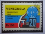 Stamps Venezuela -  OPEC-Organización de Países Exportadores de Petróle - 20° Aniversario (1960-1980)o
