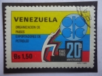 Sellos de America - Venezuela -  OPEC-Organización de Países Exportadores de Petróle - 20° Aniversario (1960-1980)o