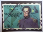 Sellos de America - Venezuela -  Irlandés, Danile O´Leary (1801-1854)- Militar
