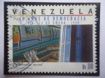 Sellos de America - Venezuela -  Metro de Caracas- 40 Años de Democracia (1958.23 de Enero. 1998) -Desarrollo Social