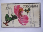 Stamps Colombia -  Orquídeas - Monochaetum Sp - Exposición nacional.(1a. Ed.)