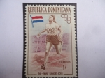 Sellos de America - Rep Dominicana -  Maratón- Atleta Neerlandesa - Fanny Blankers-Koen (1918-2004)