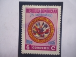 Stamps Dominican Republic -  OEA-75°Aniversario (1890-1965)-Organización de los Estados Americanos. - Emblema.