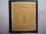 Stamps Dominican Republic -  Faro a Colón - Correspondencia Oficial