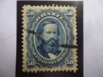 Stamps Brazil -  Emperador Pedro II de Brasil (1825-1891)- 
