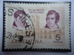 Sellos de America - Argentina -  150°Aniv.de la Revolución del 25 de mayo de 1810 (1810-1960)- Personajes: Manuel Bejarano (1770-1820