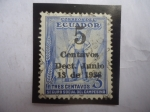 Stamps Ecuador -  Seguro Social para Campesinos -Impuesto Obligatorio. Fondo de Seguro Social para Trabajadores R