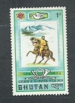 Sellos de Asia - Bhut�n -  Cenntenario union postal universal