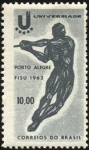 Stamps Brazil -  FISU. Federación internacional del deporte universitario. Juegos de Porto Alegre.