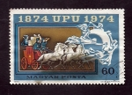Sellos de Europa - Hungr�a -  Centenario union postal universal