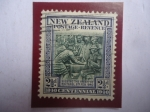 Stamps : Oceania : New_Zealand :  Tratado de waitangi (Feb.1840)- Centenario de la Firma del Tratado (1840-1940)