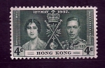 Stamps Hong Kong -  Coronacion jorge VI y Elesabeth