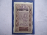 Stamps France -  África Occidental Francesa- Resellado con Haute-Volta
