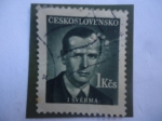 Stamps Czechoslovakia -  Periodista de Checoslovaquia: Jan Sverma (1901-1944)-Del Comité Central de KSC y Politburó.