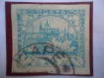 Stamps Czechoslovakia -  Castillo de Praga- Siglo IX- Distrito de Hradcany en Praga