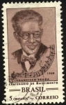 Stamps Brazil -  100 años nacimiento Enrique Braga y parte del himno nacional de Brasil.