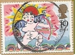 Stamps United Kingdom -  San Valentín  - Cupido