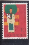 Stamps Liechtenstein -  St. Laurentius Schaan