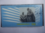 Stamps Venezuela -  Bicentenario del Nacimiento de José de San Martín(1778-1978)-Monumento encuentro, San Martín-Bolívar