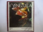 Stamps Venezuela -  Orquídeas - Houlletia Tigrina