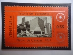 Sellos de America - Venezuela -  Historia del Transporte-Metro de Caracas 1983- Centro de Computación.