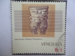 Stamps Venezuela -  Instrumento Musical Prehistórico - Serie: Arte Folclórico.